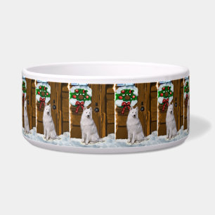 Comedero Navidades de Samoyed