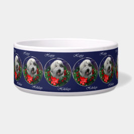 Comedero Navidades de Sheepdog ingleses viejos