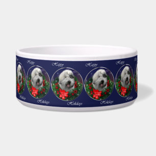 Comedero Navidades de Sheepdog ingleses viejos