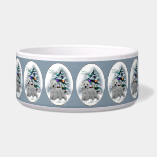 Comedero Navidades de West Highland White Terrier