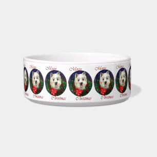 Comedero Navidades de West Highland White Terrier