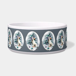 Comedero Navidades del Pastor Alemán Blanco