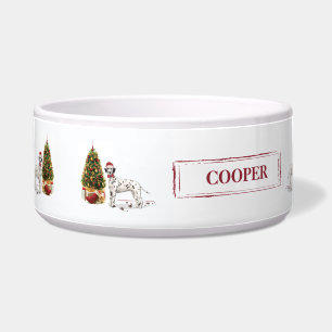 Comedero Navidades divertidos dalman perro y árbol