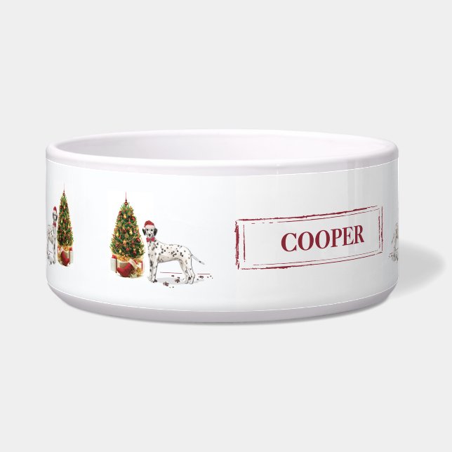 Comedero Navidades divertidos dalman perro y árbol (Izquierda)