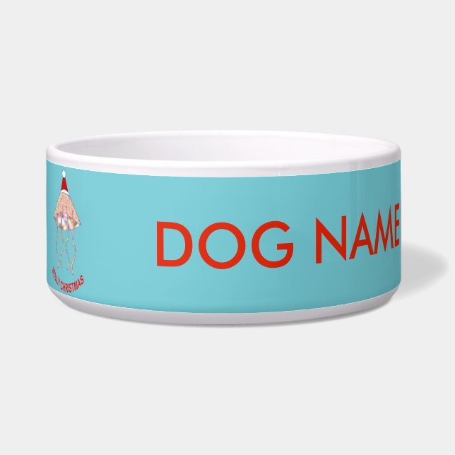 Comedero Navidades Fiesta Jellyfish Dog Bowl (Izquierda)