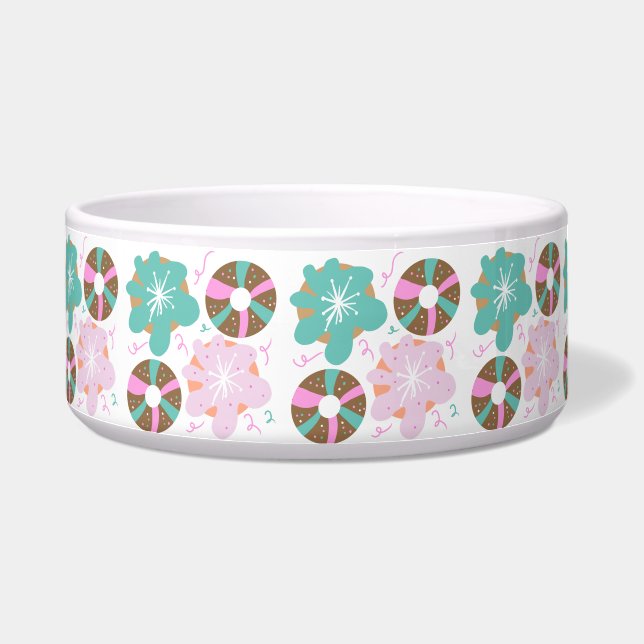 Comedero Navidades Frotaron Donuts Doodles Rosa (Izquierda)