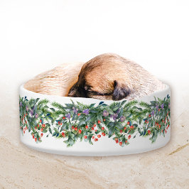 Comedero Navidades garland wreath mascota de pinos florales