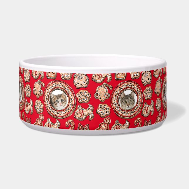 Comedero Navidades Gingerbread Personalizado  Fotografía Ma (Frente)