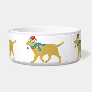 Comedero Navidades Golden Retriever Naugher pero agradable
