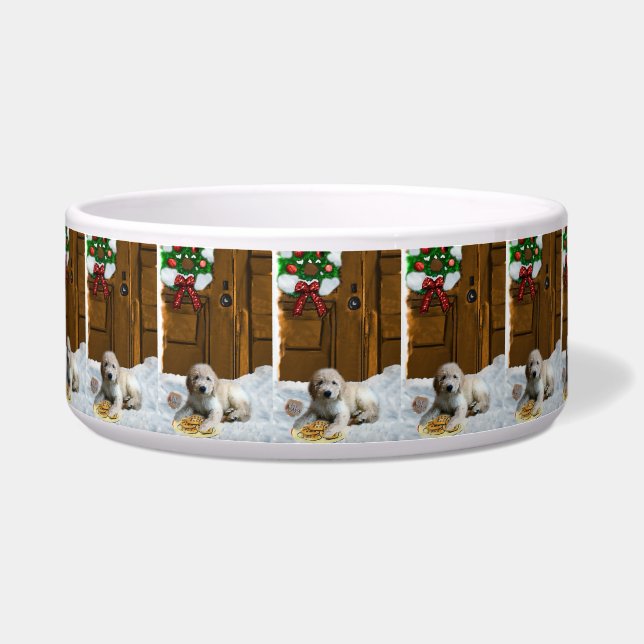 Comedero Navidades Goldendoodle (Frente)