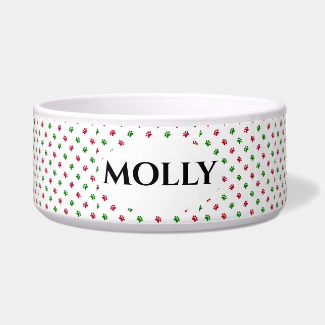 Comedero Navidades Impresiones de la pintura de Bowl (Frente)