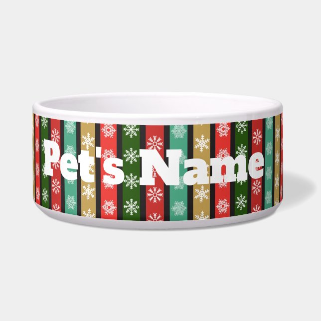 Comedero Navidades mascota bowl a personalizar (Frente)