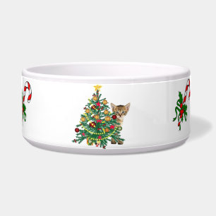 Comedero Navidades mascota de vacaciones bowl de comida par