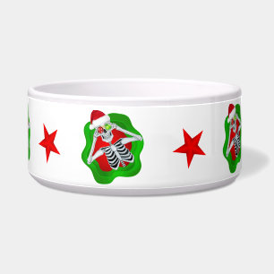Comedero Navidades Ornamentos de esqueleto Estrellas verdes