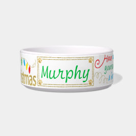 Comedero Navidades Perro Gato Tazón Tapón Muñeca Pequeña Na