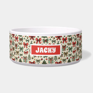Comedero Navidades retro vintage La polka no dobla al perro