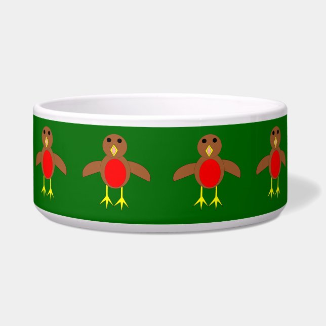 Comedero Navidades Robin Dog Bowl (Frente)