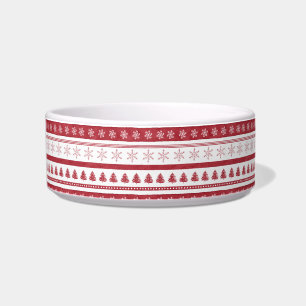 Comedero Navidades Rojos Stripes Pet Bowl
