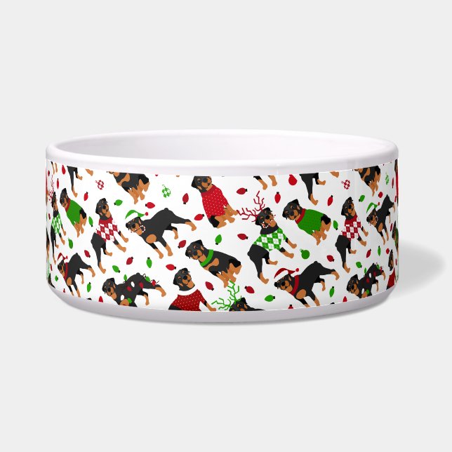 Comedero Navidades Rottweiler Bowl (Frente)