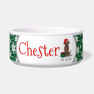 Comedero Navidades Santa Chocolate Labrador Retriever Cute