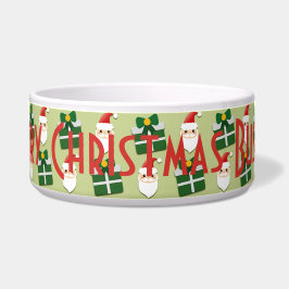 Comedero Navidades Santa Red Green Festividad Personaliza a