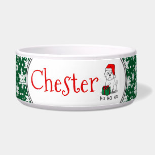 Comedero Navidades Santa West Highland White Terrier Westie