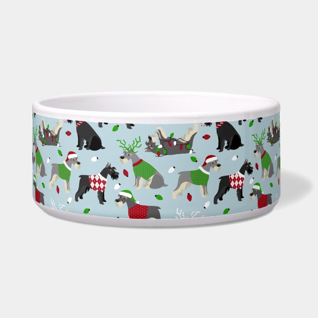 Comedero Navidades Schnauzer (Frente)