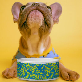 Comedero Neon Bananas blue Bowl