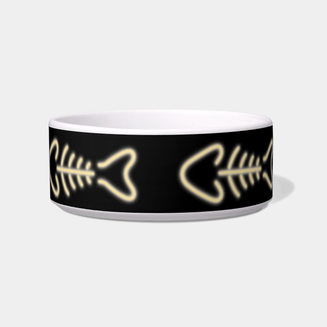 Comedero Neon Fish Bones (Frente)