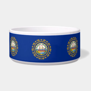 Comedero New Hampshire State Flag Pet Bowl