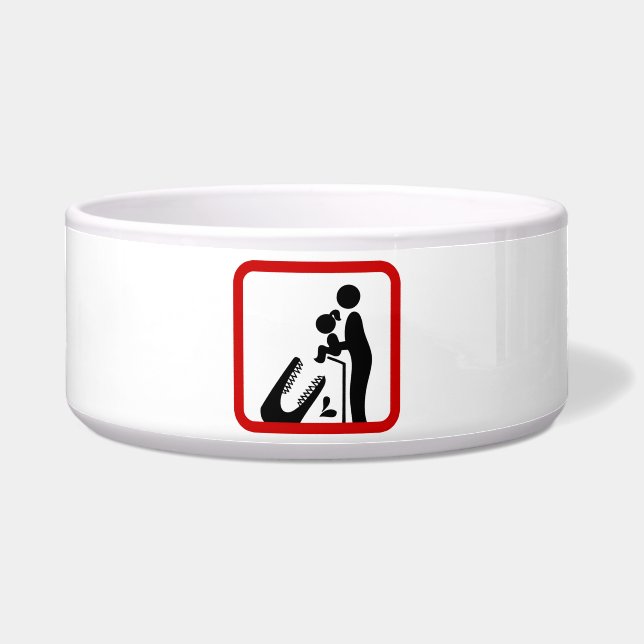 Comedero No alimentes a la hija del Rótulo Zoológico de Coc (Frente)