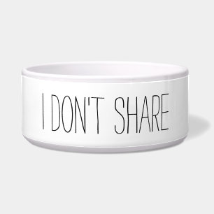 Comedero No comparto la cita del gato del perro