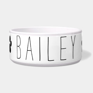 Comedero Nombre con la impresión de la pata