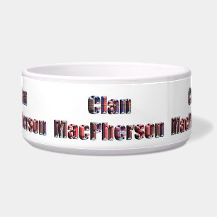 Comedero Nombre de Clan Macpherson Tartan, Tazón de Perro