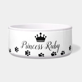 Comedero Nombre de la mascota de la princesa