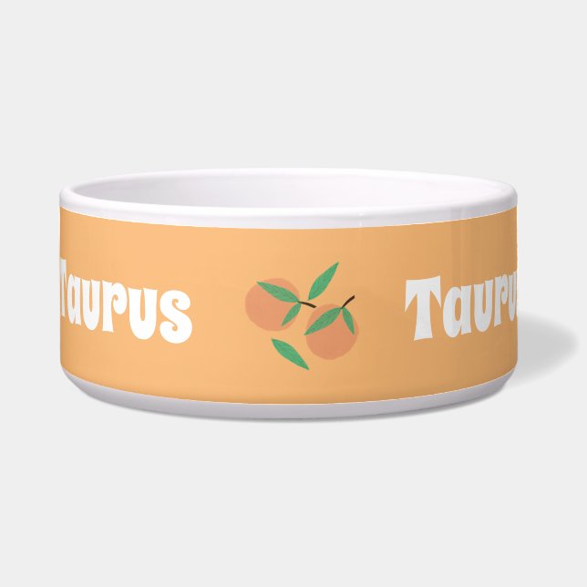 Comedero Nombre del dibujo de la mano de los naranjas (Frente)