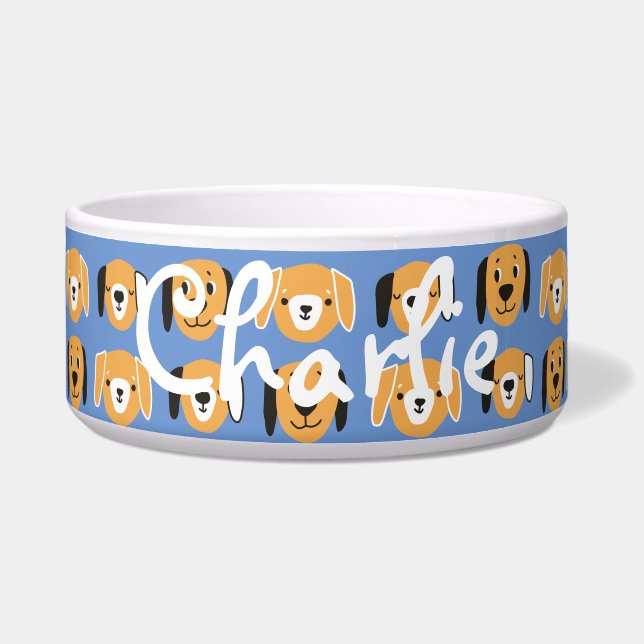 Comedero Nombre del Personalizable del patrón de la cabeza  (Frente)