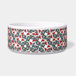 Comedero Nombre Divertido de Doberman Patrón de Navidad