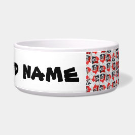 Comedero Nombre divertido de Mountain Bernés patrón de Navi