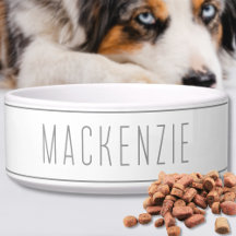 Nombre gris blanco personalizado para mascota