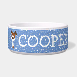 Comedero Nombre personalizable de perro Terrier Jack Russel