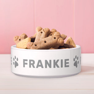 Comedero Nombre personalizado con Mascota de impresiones de