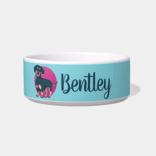 Comedero Nombre personalizado del amante del perro de Dachs