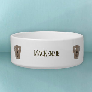 Comedero Nombre personalizado del perro recuperador de choc