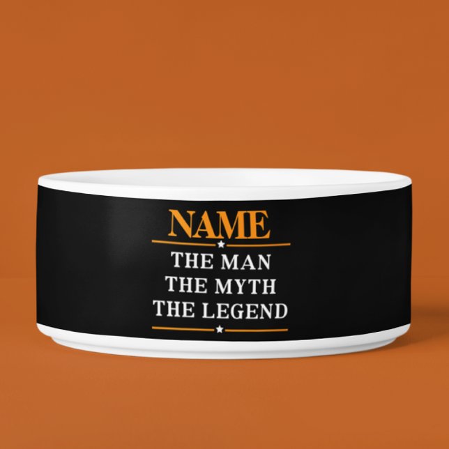 Comedero Nombre Personalizado El Hombre El Mito La Leyenda (Subido por el creador)