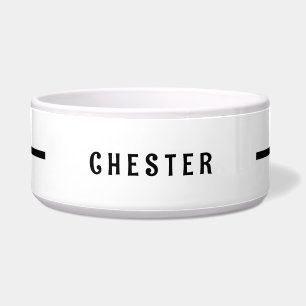 Comedero Nombre personalizado simple Perro grande