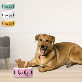 Comedero Nombre personalizado Tazón de perro cerámico - Mas