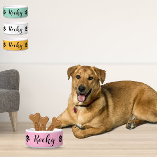 Comedero Nombre personalizado Tazón de perro cerámico - Mas