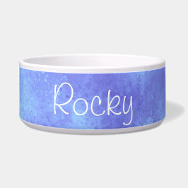 Comedero Nombre personalizado Tormenta azul Nube Cerámica T