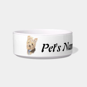 Comedero Nombre personalizado y foto Mascota del Terrier de